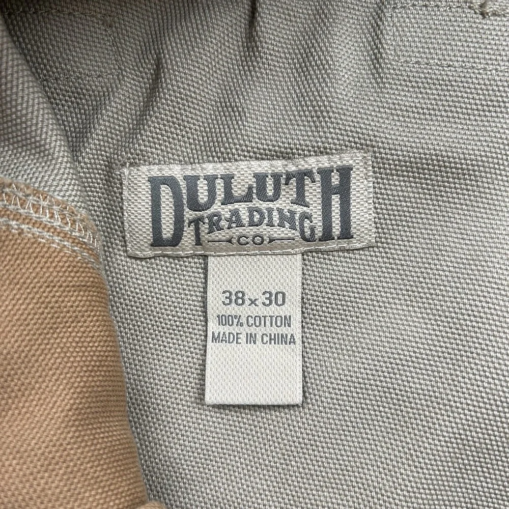 Duluth Trading Flex Fire Hose Cargo Pants Mens 38x29 Brown Relaxed Fit Workwear‎